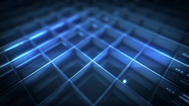 Abstract 3d Hitech Corporate Business Network Background/ 4k animation of an abstract 3d rendered hitech business background of network with clusters structure and data patterns