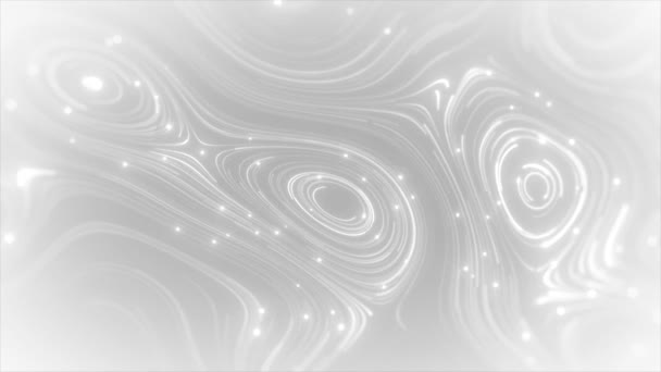 Abstract Digital Web Network Flowing Data Lines Animation Aアブストラクト技術の背景には 蛇行やノードで円を描く流れの粒子線があります — ストック動画