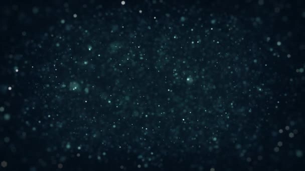 Partikel Mengambang Dalam Animasi Latar Belakang Ruang Cairan Dari Backgroud — Stok Video