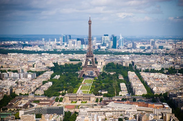 Vista para Torre Eiffel, Paris, França Fotografias De Stock Royalty-Free