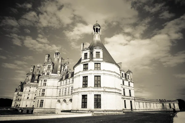 Det största franska medeltida slottet (Loire-dalen) — Stockfoto