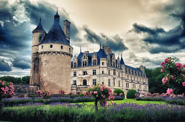 Il più grande castello medievale francese (Valle della Loira ) — Foto Stock