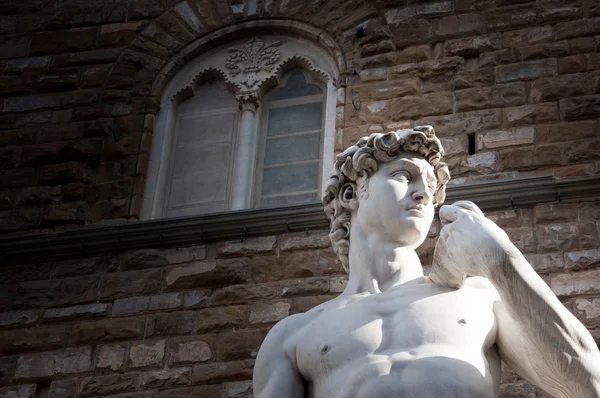 Famosa Fonte de Neptuno na Piazza della Signoria em Florença, Itália — Fotografia de Stock