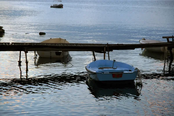 Gün batımı tekne — Stok fotoğraf