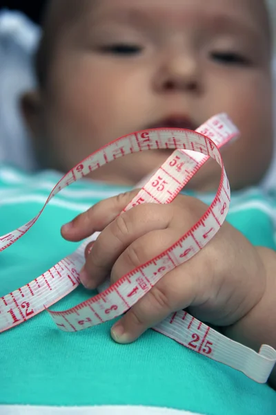 Medida de cinta de bebé — Foto de Stock
