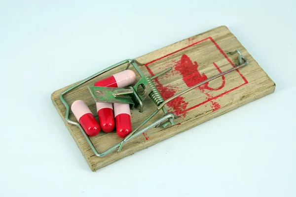 Pillole in trappola per topi — Foto Stock