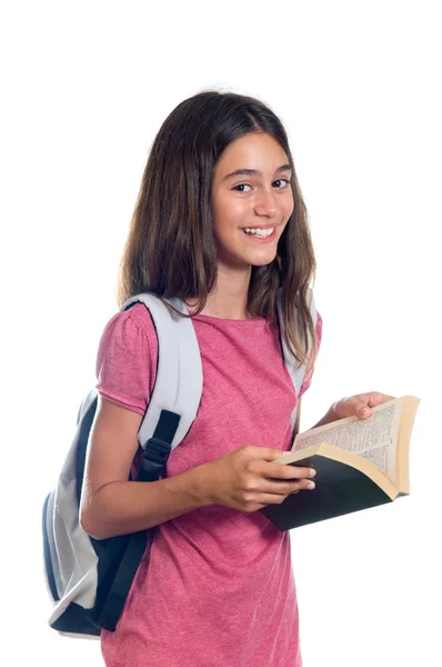 Studentessa con libro — Foto Stock
