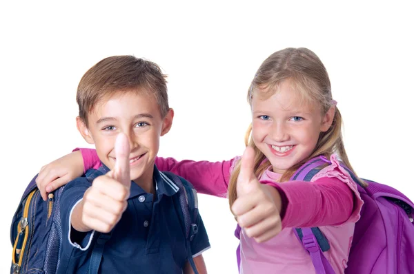 Thumbs up for school! — Stock Photo, Image