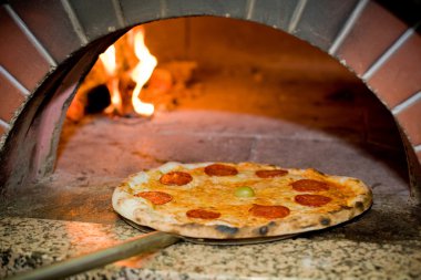 lezzetli fırında pizza