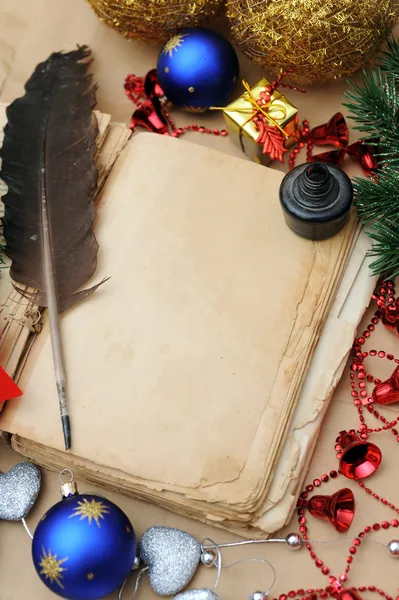 Livro de Natal velho — Fotografia de Stock