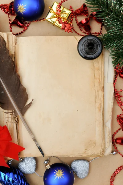 Staré Vánoční kniha — Stock fotografie