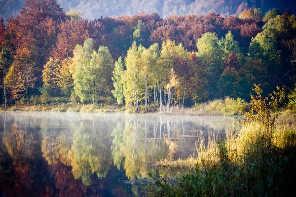 Autumn by the lake — Stock Photo, Image