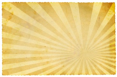 eski bir kağıt Sunburst