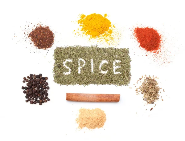 Various kinds of spices — Stock Photo, Image