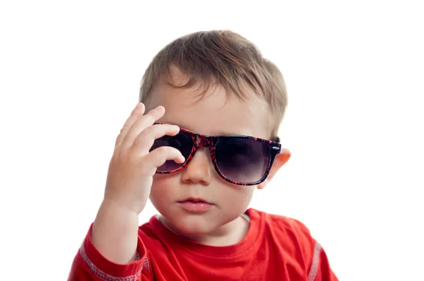 Toddler with sunglasses — Stock Photo, Image