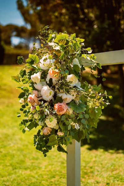 Decorations Outdoor Summertime Wedding — Zdjęcie stockowe