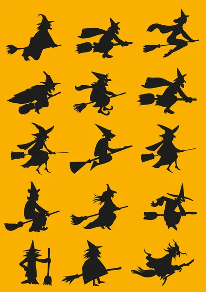 Witches — Stock Vector