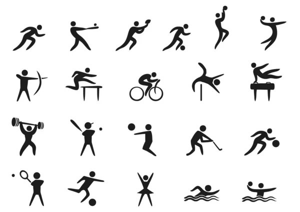 Iconos deportivos — Vector de stock