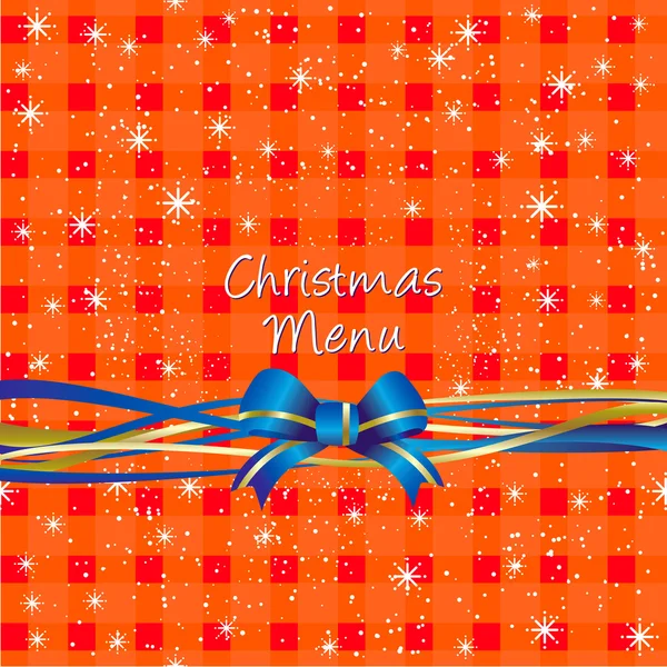 Kerstmis rode tabel-doek achtergrond, menu ontwerp — Stockfoto