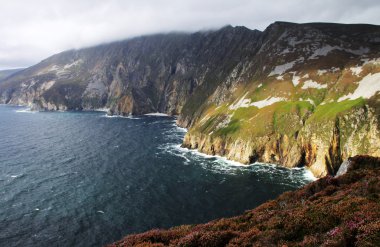 Slieve League cliffs in Donegal clipart