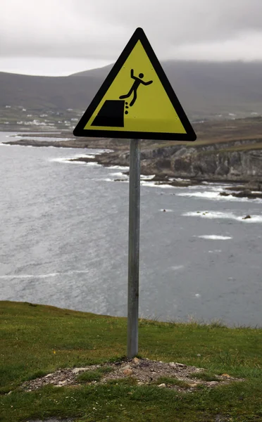 Danger panneau de signalisation à Connemara — Photo