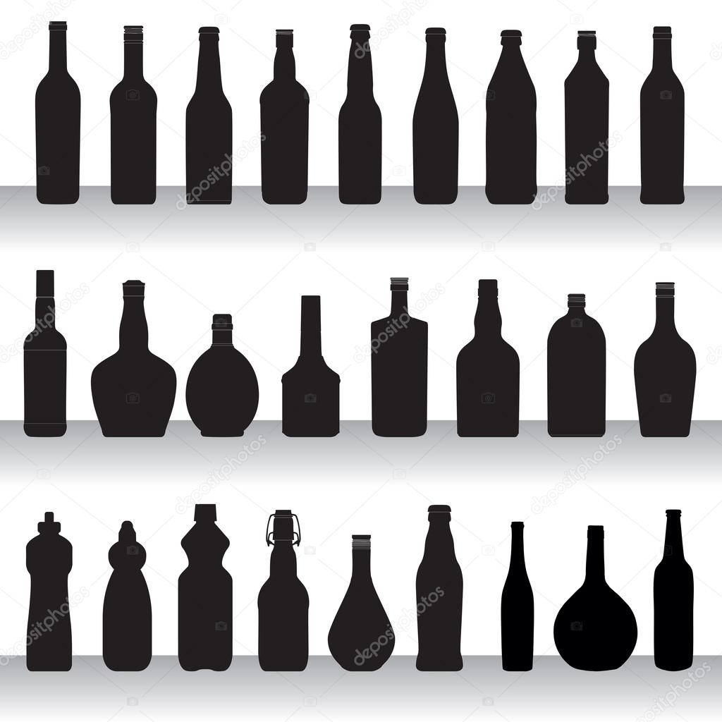 bottles silhouettes collection
