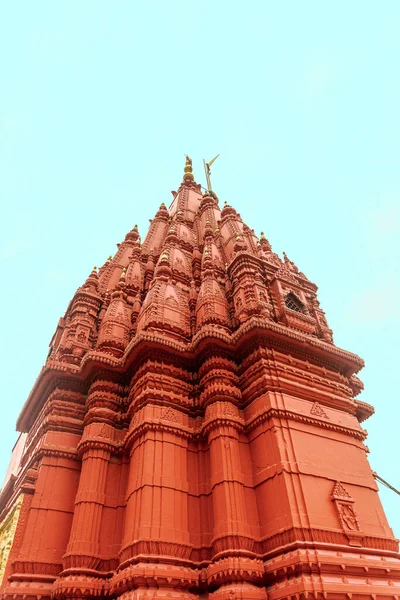 印度的印度教寺庙 瓦拉纳西 漂亮的装饰 — 图库照片
