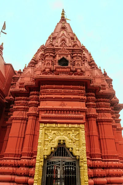 Templo Hindu Índia Varanasi Bela Decoração — Fotografia de Stock