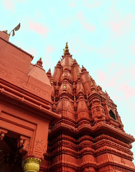 Templo Hindu Índia Varanasi Bela Decoração — Fotografia de Stock