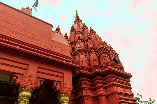 Templo Hindu Índia Varanasi Bela Decoração — Fotografia de Stock