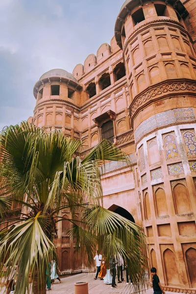 古城的内部 阿格拉的红堡 印度文化 — 图库照片