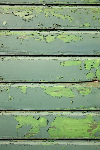 Part of weathered old green fencing — Stock Photo, Image