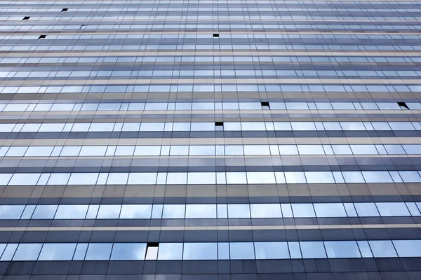 Modern facade and open windows — Stock Photo, Image