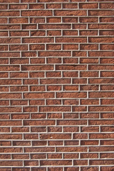 Parte da nova parede de tijolo — Fotografia de Stock