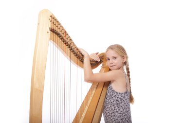 genç kız elbise ve onu harp