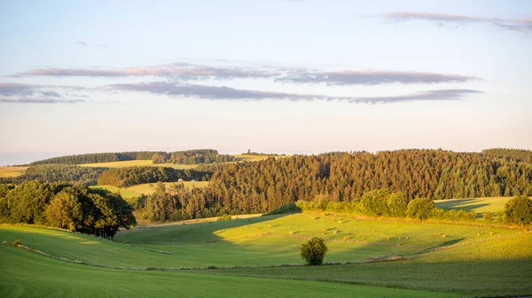 Fields Forests Countryside Landscape Belgian Province Namur Ardennes Region — Foto de Stock