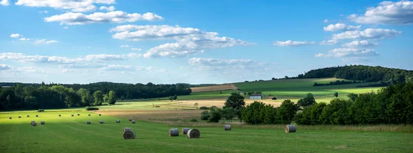 Countryside Landscape Belgian Ardennes Region Han Sur Lesse Rochefort Summer —  Fotos de Stock