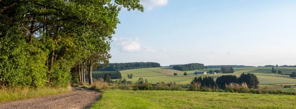 Fields Forests Countryside Landscape Belgian Province Luxemburg Ardennes Region — 스톡 사진