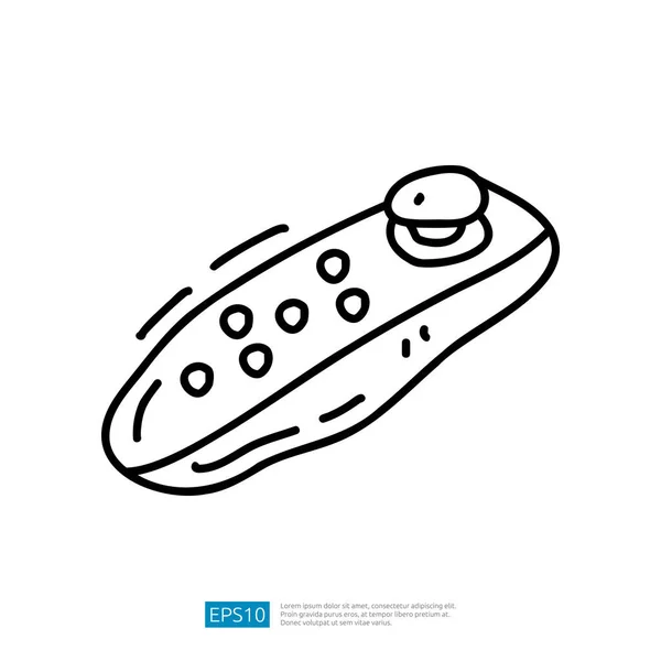 Game Pad Controller Doodle Icon — Vettoriale Stock