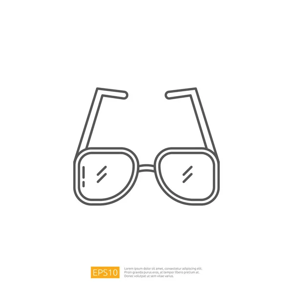 Sunglasses Icon Summer Vacation Outline Icon — Vetor de Stock