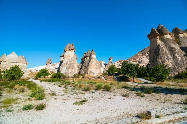 Widok Skansen Pasabagi Cappadocia Nevsehir Turcji Skanseny Turcji Jadę Kapadocji — Zdjęcie stockowe