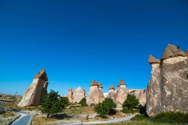 カッパドキア ネヴセヒル トルコのパサバギ野外博物館の眺め トルコの野外博物館 カッパドキアへの旅行 トルコのランドマークや自然の美しさ — ストック写真