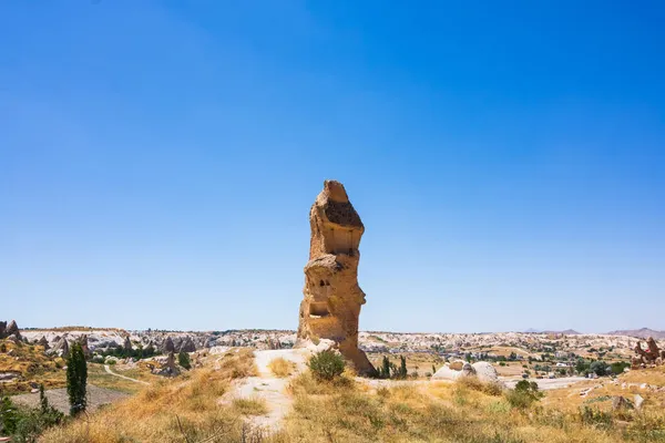 Kominy Wróżek Wokół Miasta Goreme Cappadocia Turcja Peri Bacalari Turecku — Zdjęcie stockowe