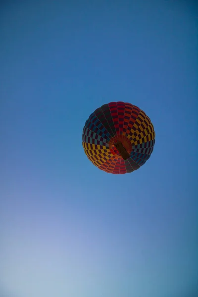 Passeio Balão Quente Passeio Balão Quente Partir Baixo Nascer Sol — Fotografia de Stock