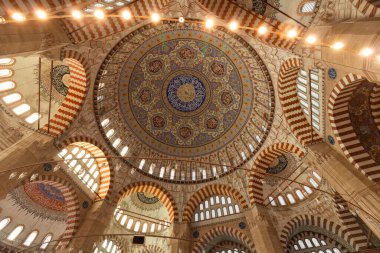 Selimiye Camii. Edirne Selimiye Camii 'nin içi.