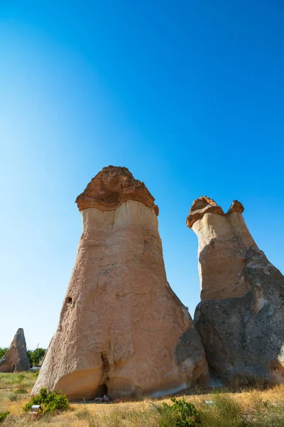 Tündérkémények Pasabagi Régészeti Lelőhely Avanos Nevsehir Hoodoos Cappadocia — Stock Fotó