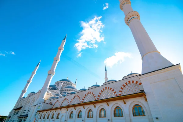 Camlica Mosque Wide Angle View Camlica Mosque Istanbul Turkey Ramadan — Stock Photo, Image