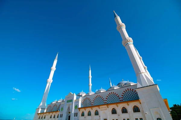 Camlica Mosque Wide Angle View Camlica Mosque Istanbul Ramadan Islamic — стоковое фото