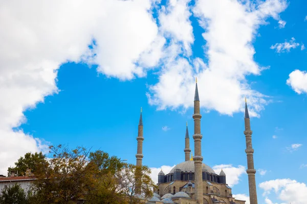 Selmiye Mosque Edirne Selimiye Mosque Cloudy Sky Ramadan Islamic Background — Stock Photo, Image
