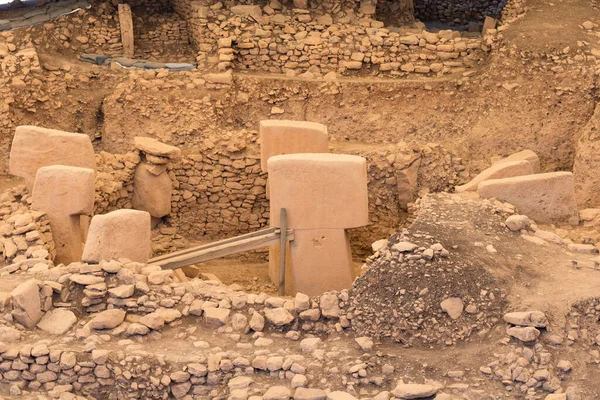Gobeklitepe Pilares Sitio Arqueológico Gobeklitepe Sanliurfa Turquía Viaje Turquía Foto — Foto de Stock
